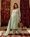 K 1237 By Naisha Mul Chanderi Beads Work Anarkali Suits 